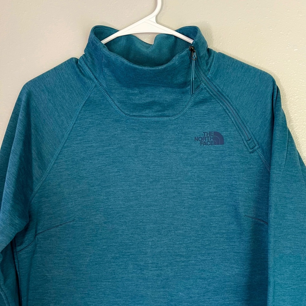 THE NORTH FACE Women's Canyonlands ¼ Zip Sweatshirt,Monterey Blue Heather size M